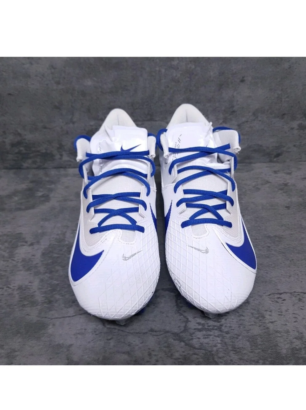 NIKE Vapor Edge Elite 360 2 TB Football Cleats Mens 13 White Blue Nby